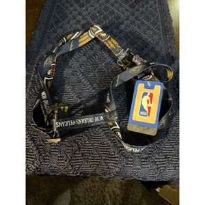 NBA New Orleans Pelicans Pet Harness Navy Blue Gold Adjustable Dog Fan Gear NEW